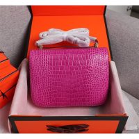 Hermes constance 24 shoulder messenger flap GHW-croco-effect calfksin boutique inclusion