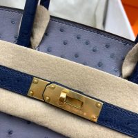 ostrich hermes bicolor Birkin30 handbag GHW full handmade boutique inclusion