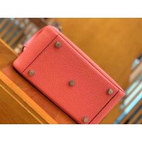 togo Hermes Rose Azalee lindy 26 shoulder tote bag PHW full handmade boutique inclusion