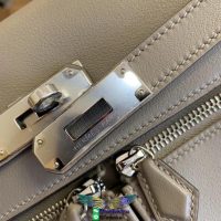 Swift Herme Kelly Lakis 32 shopper handbag crossbody shopping tote handmade stitch palladium buckle - 图片 9