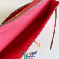Epsom Hermes kelly cut 31 clutch evening cocktail pouch full handmade/boutique inclusion