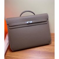 togo Hermes kelly depeches 36 briefcase document handbag PHW full handmade/boutique inclusion