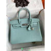 Epsom Hermes Birkin 30 solid top-handle handbag laptop document handbag handmade stitch ready stocks - 图片 6
