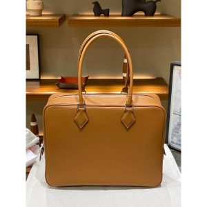 swift Hermes Plume 32cm briefcase laptop handbag ull handmade/boutique inclusion