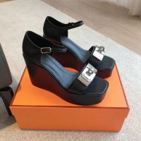 Hermes women's platform wedge sandal with kelly buckle size35-42 boutique iinclusion