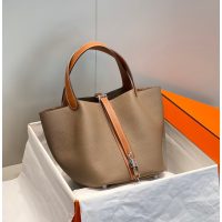 togo Hermes picotin 22 bucket tote GHW full handmade boutique package