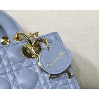 Dior compact lightweight shopping tote bag elegant five-grids handbag with embellished charm - 图片 9