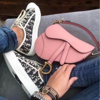 Dior Scratch-proof vintage flap saddle elegant baguette shoulder bag with magnetic fastener - 图片 2