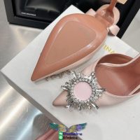Pre-order amina muanddi women's pointed slingback heel pump slip-on tide wedding party shoes 35-40 - 图片 6