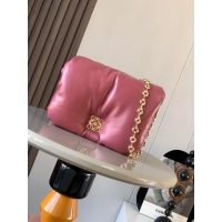 Loewe puffer Goya cosmetic padded pouch sling chain crossbody shoulder flap messenger