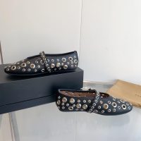 ALAIA eyelet-detailed Mary Jane flat ballet shoes casual slip-on pump size35-40 - 图片 3
