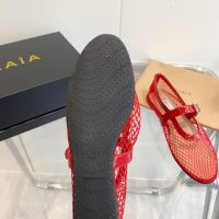 ALAIA mesh casual Mary Jane slide pump flat ballet boat shoes premium quality size35-40 - 图片 2