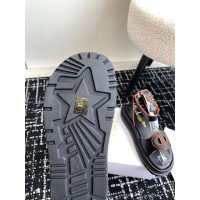 Dior anckle strapped velcro flat sandal women's gladiator combat sandal size35-41 - 图片 4