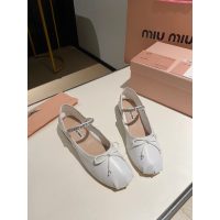 Miumiu bow-detailed Mary Jane boat shoes casual ballerine toe shoes daily pump slip-on size35-45 - 图片 9