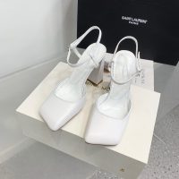 Amina muaddi strapped chunky heel pump slipon summer heel sandal dinner party shoes size35-42 9.5cm - 图片 5