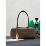 Bowling-style Miu miu east-west handbag/shoulder underarm baguette hobo in calfskin