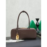 Bowling-style Miu miu east-west handbag/shoulder underarm baguette hobo in calfskin