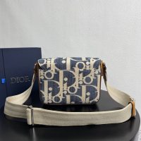 Canvas dior crossbody flap saddle messenger/shoulder satchel flap/full inclusion - 图片 4
