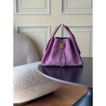 Chanel 25 small shoulder bucket Bag in suede calfskin GHW