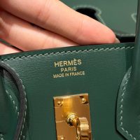 Hermes sellier birkin 25 handbag in box calfskin GHW full handmade