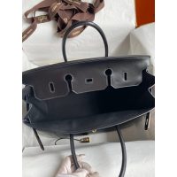 Hermes Birkin 35 top-handle handbag-box leather gun hardware full handmade boutique inclusion - 图片 8