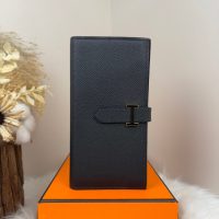 epsom hermes bearn bifold long wallet /multislots card holder handmade stitch