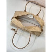 Chanel Small Bowling tote Bag in suede calfskin