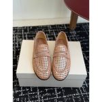 Brunello women's lazer-cut perforated casual loafer flat slip-on pump size35-40