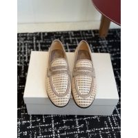 Brunello women's lazer-cut perforated casual loafer flat slip-on pump size35-40 - 图片 2