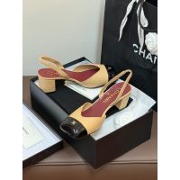 Chanel Block-Heel Slingback Pumps size35-40