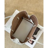 laser-cut Alaia perforated neverfull carryall handbag shoulder open tote with detachable clutch - 图片 9