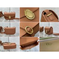 microchip version Dior oval-medal crossbody shoulder flap saddle bag - 图片 8