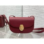 microchip version Dior oval-medal shoulder crossbody flap messenger bag