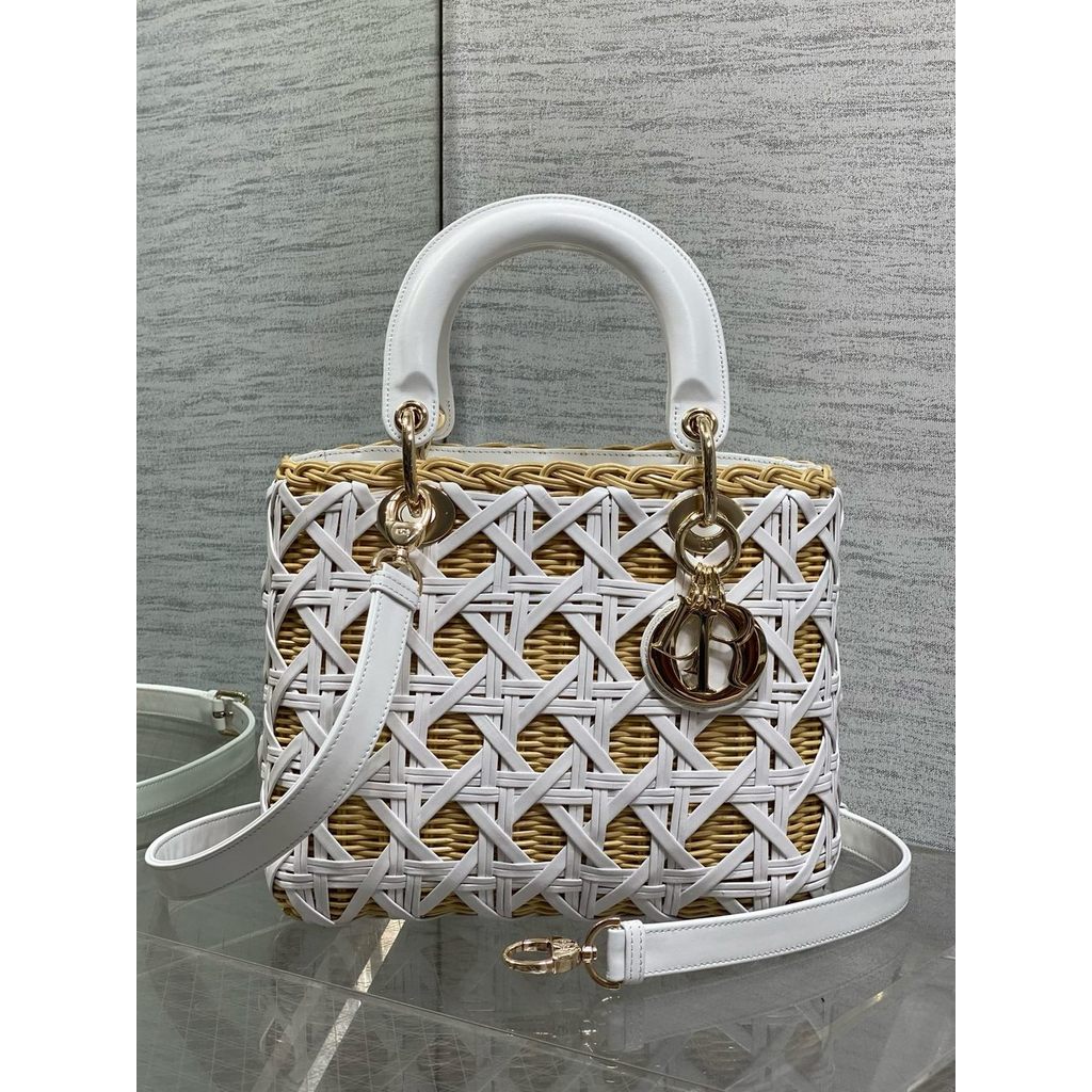 ph-11134201-820le-mqsqtzg1ui2r86.jpg handweaved Dior wicker picnic lunch handbag/basket shopper tote - 图片 1