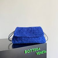 BV woven drawstring cosmetic pouch/cloud-shaped puffy cocktail clutch/sling shoulder bag - 图片 6