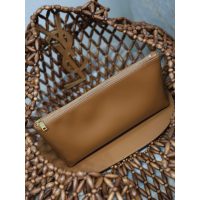 wooden-bead YSL resort beach tote/shoulder underarm hobo bag - 图片 7