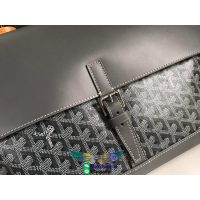 戈雅 GY Citadin vintage canvas men's flap messenger business briefcase laptop tablet handbag - 图片 8