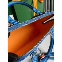 Goya vendome mini clamshell handbag crossbody shoulder zipper tote with protective feet - 图片 5