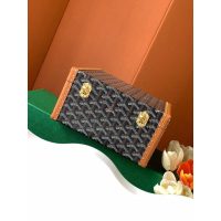 Goyard six-grids watch box organizer jewelry storage case handmade truck handbag - 图片 8