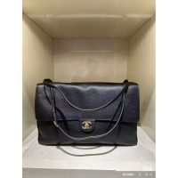 Chanel Souplissimo Maxi shoulder Flap Bag in caviar calfskin