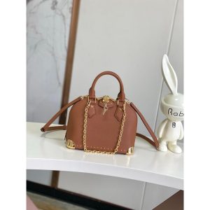 Louis Vuitton LV alma trunk BB handbag in grainy calfskin