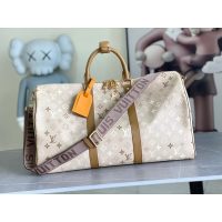Louis Vuitton LV Flight Mode Monogram Dune Keepall 50 Duffle Bag