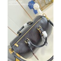 Louis Vuitton LV Speedy Soft 30 Blue Handbag in Epi Leather
