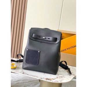 Louis Vuitton Men's steamer Backpack in Grainy Calfskin