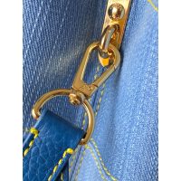 Louis Vuitton LV Capucines BB Denim Calfskin Handbag for Women