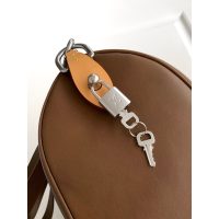 Louis Vuitton LV Needle H39 Brown Duffle Bag Travel in Calfskin Leather