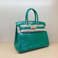 Nile crocodile Her^^m Birkin 25 upscale banquet dinner tote handmade shopper handbag - 图片 7