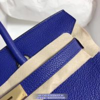 togo Hermes birkin 25 bleu electrique handbag GHW full handmade boutique inclusion