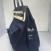 Hermes birkin hac 40 cargo travel luggage -canvas swift leather full handmade/boutique inclusion