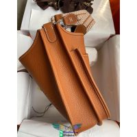 Togo Hermes evelyne 28 shoulder tote bagPHW full handmade/boutique inclusion